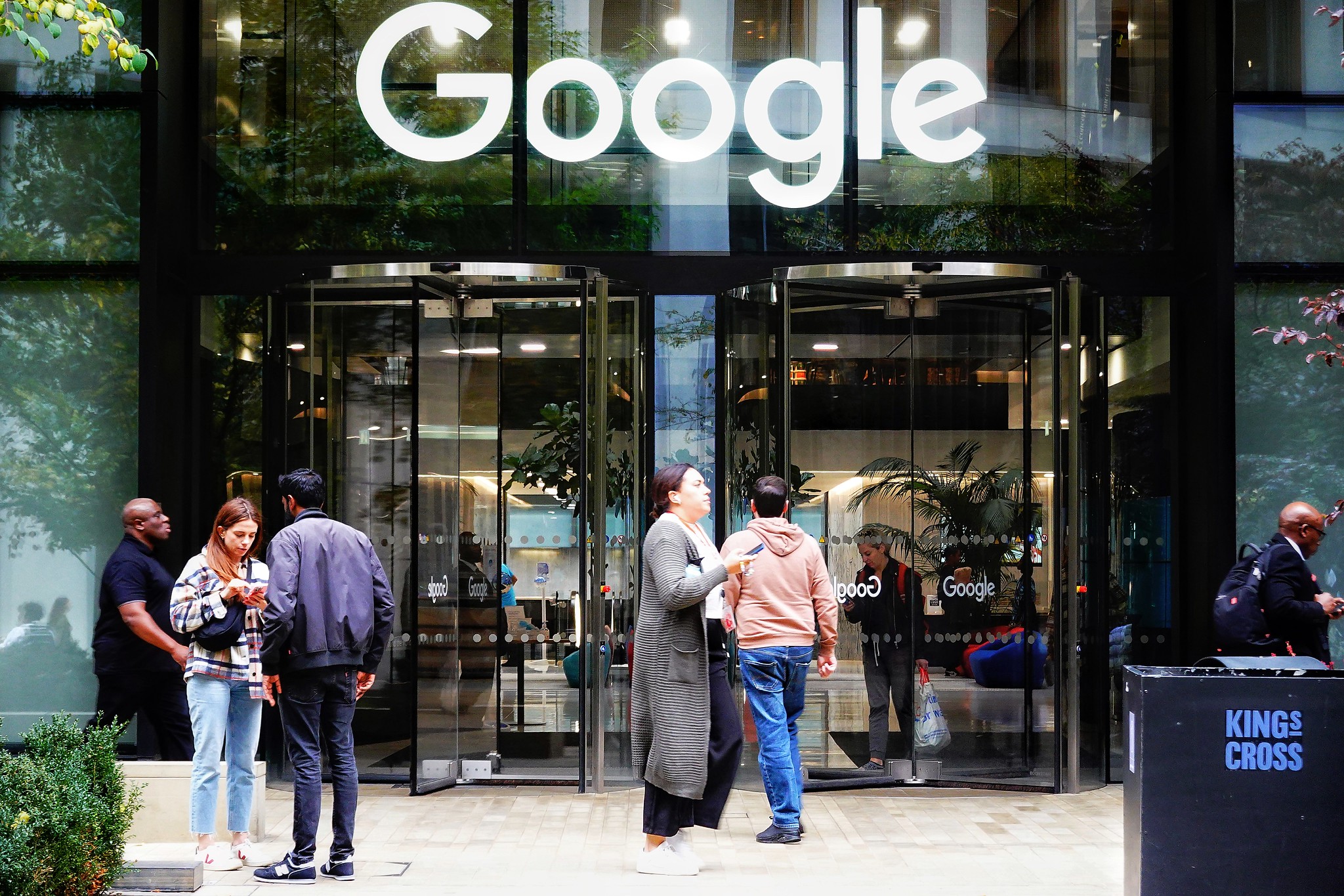 Entrada de las oficinas de Google en King Cross